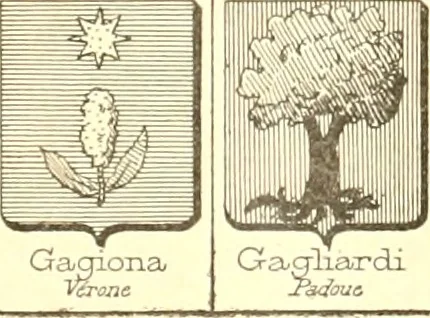 An illustration from Armoiries des familles contenues dans l'Armorial général de J.B. Rieststap [sic], 1903, leaf 14