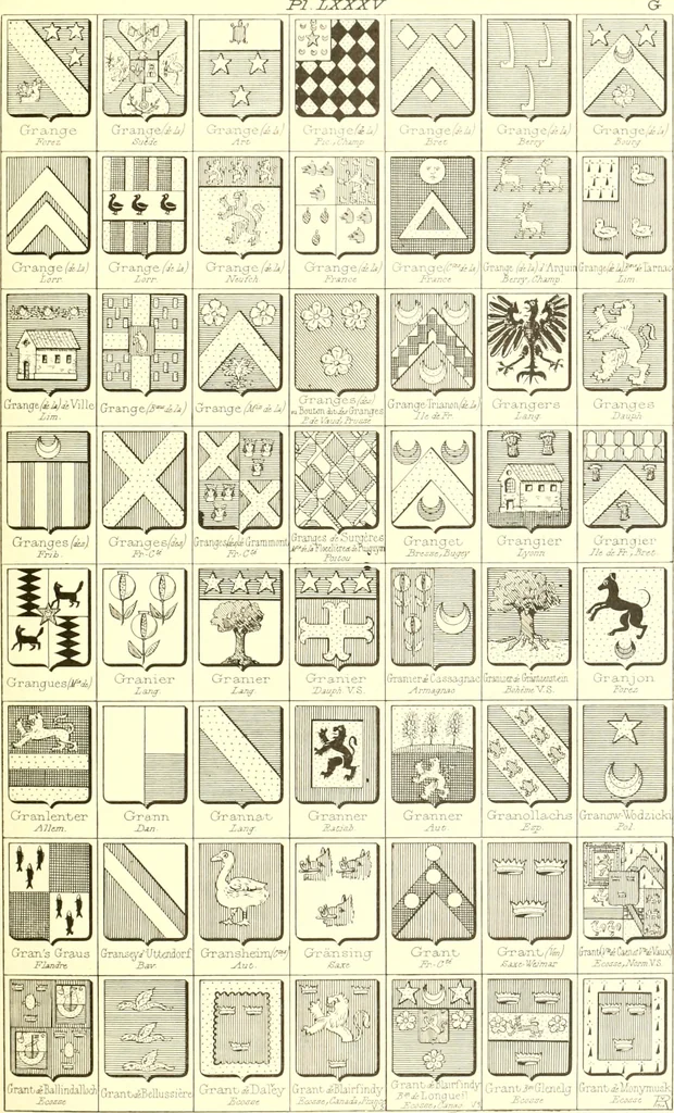 An illustration from Armoiries des familles contenues dans l'Armorial général de J.B. Rieststap [sic], 1903, leaf 178