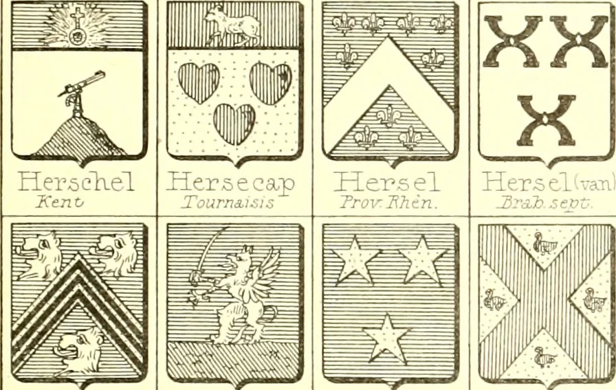 An illustration from Armoiries des familles contenues dans l'Armorial général de J.B. Rieststap [sic], 1903, leaf 384