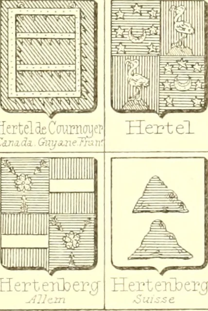 An illustration from Armoiries des familles contenues dans l'Armorial général de J.B. Rieststap [sic], 1903, leaf 384