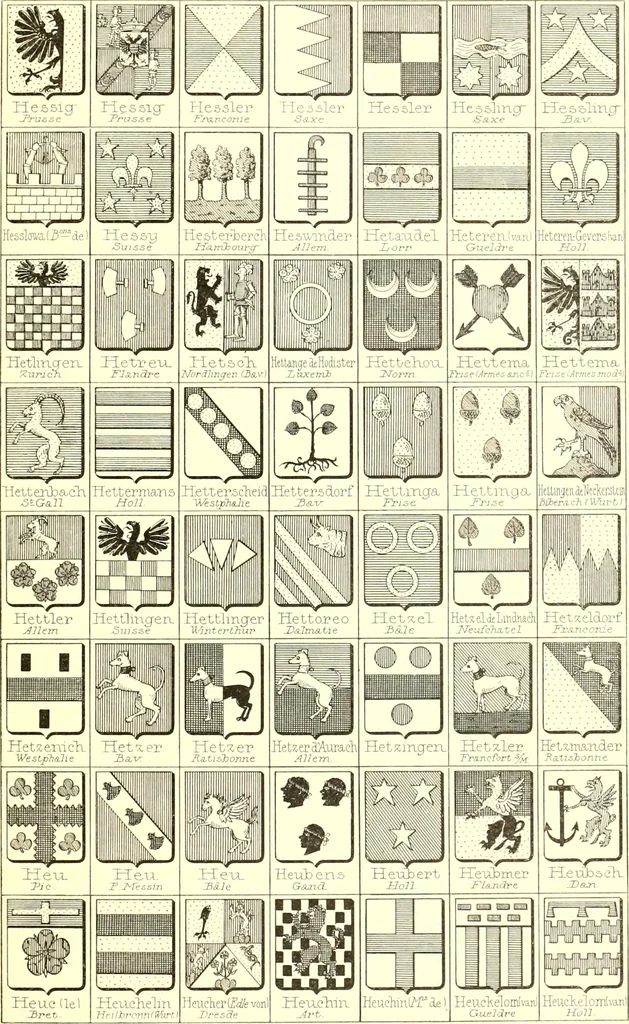 An illustration from Armoiries des familles contenues dans l'Armorial général de J.B. Rieststap [sic], 1903, leaf 392