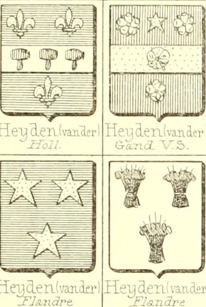 An illustration from Armoiries des familles contenues dans l'Armorial général de J.B. Rieststap [sic], 1903, leaf 400