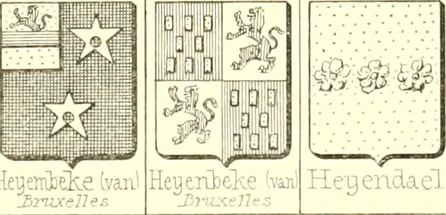 An illustration from Armoiries des familles contenues dans l'Armorial général de J.B. Rieststap [sic], 1903, leaf 400