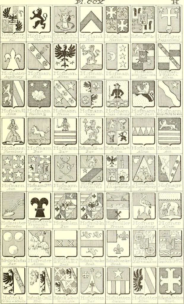 An illustration from Armoiries des familles contenues dans l'Armorial général de J.B. Rieststap [sic], 1903, leaf 430