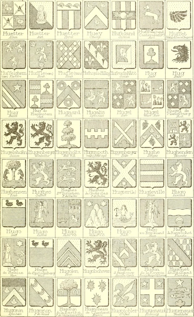 An illustration from Armoiries des familles contenues dans l'Armorial général de J.B. Rieststap [sic], 1903, leaf 488