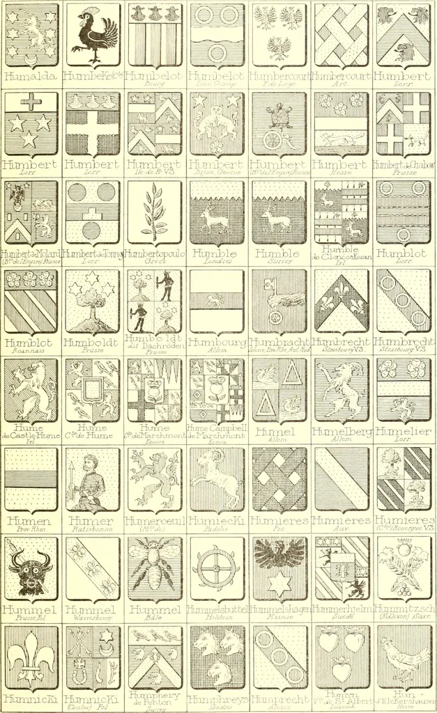 An illustration from Armoiries des familles contenues dans l'Armorial général de J.B. Rieststap [sic], 1903, leaf 494