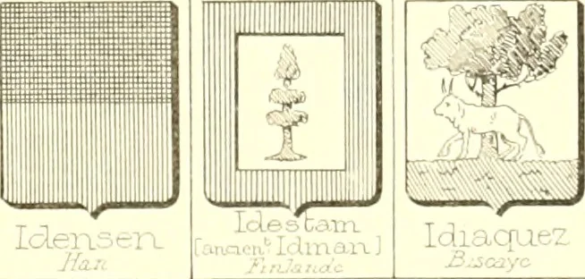 An illustration from Armoiries des familles contenues dans l'Armorial général de J.B. Rieststap [sic], 1903, leaf 510