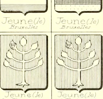 An illustration from Armoiries des familles contenues dans l'Armorial général de J.B. Rieststap [sic], 1903, leaf 564