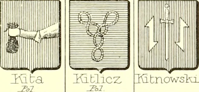 An illustration from Armoiries des familles contenues dans l'Armorial général de J.B. Rieststap [sic], 1903, leaf 658