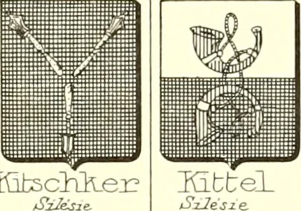 An illustration from Armoiries des familles contenues dans l'Armorial général de J.B. Rieststap [sic], 1903, leaf 658