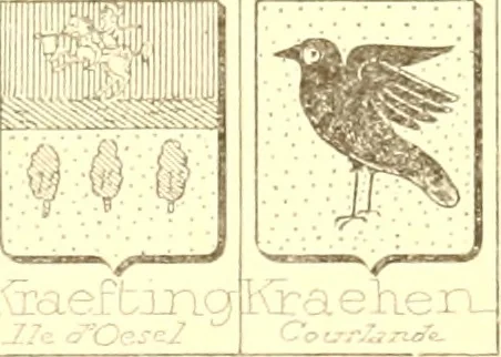 An illustration from Armoiries des familles contenues dans l'Armorial général de J.B. Rieststap [sic], 1903, leaf 704