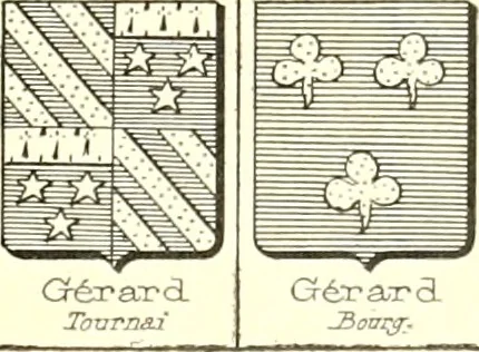 An illustration from Armoiries des familles contenues dans l'Armorial général de J.B. Rieststap [sic], 1903, leaf 76