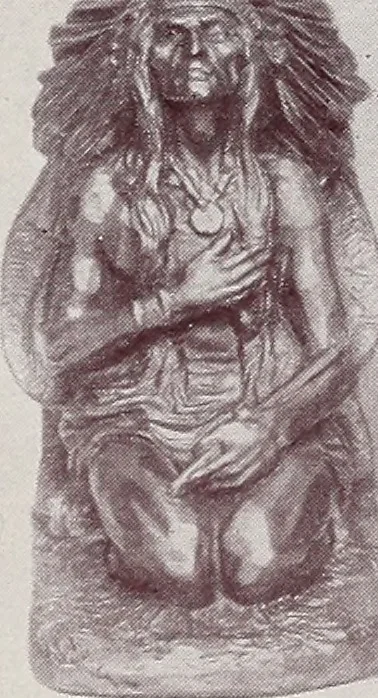 An illustration from Armor bronze : artistic and ideal gifts in book ends, door stops, art objects, table and floor lamps, 1900, leaf 12