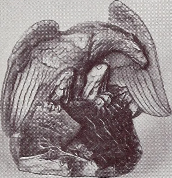 An illustration from Armor bronze : artistic and ideal gifts in book ends, door stops, art objects, table and floor lamps, 1900, leaf 14