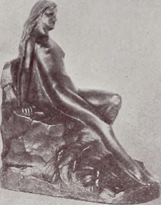 An illustration from Armor bronze : artistic and ideal gifts in book ends, door stops, art objects, table and floor lamps, 1900, leaf 17