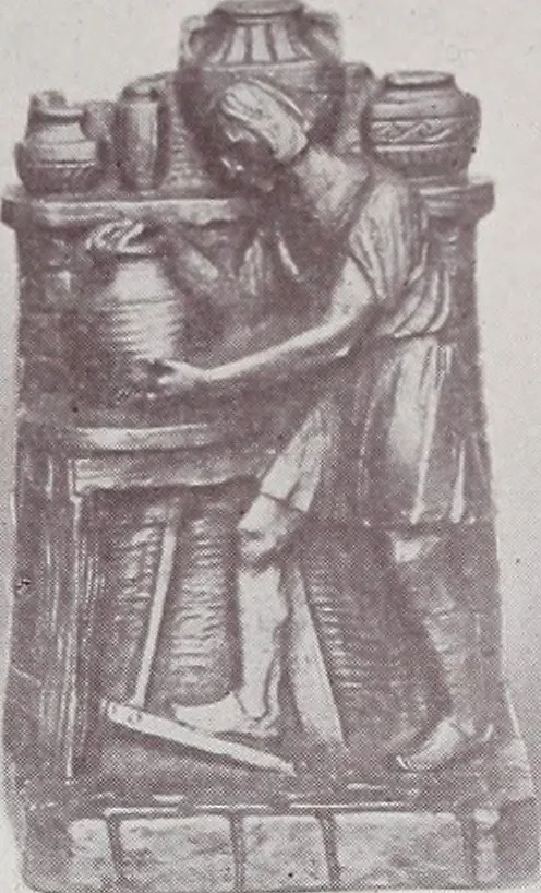 An illustration from Armor bronze : artistic and ideal gifts in book ends, door stops, art objects, table and floor lamps, 1900, leaf 20