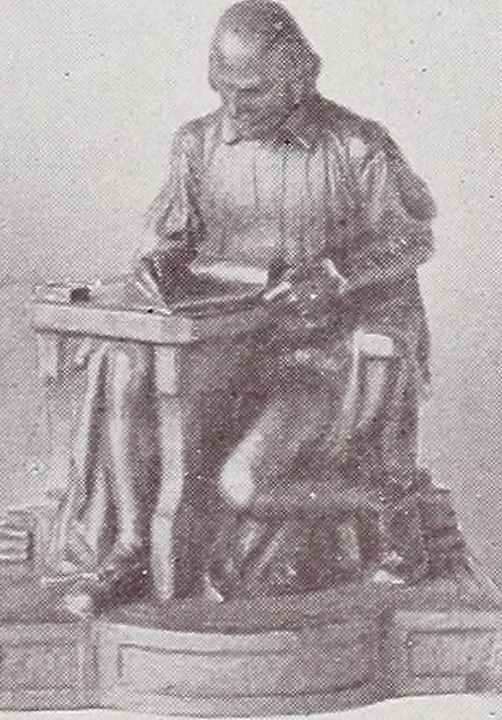 An illustration from Armor bronze : artistic and ideal gifts in book ends, door stops, art objects, table and floor lamps, 1900, leaf 20