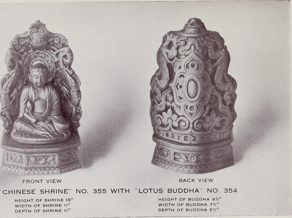 An illustration from Armor bronze : artistic and ideal gifts in book ends, door stops, art objects, table and floor lamps, 1900, leaf 22