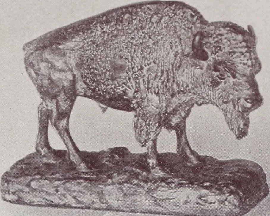 An illustration from Armor bronze : artistic and ideal gifts in book ends, door stops, art objects, table and floor lamps, 1900, leaf 26