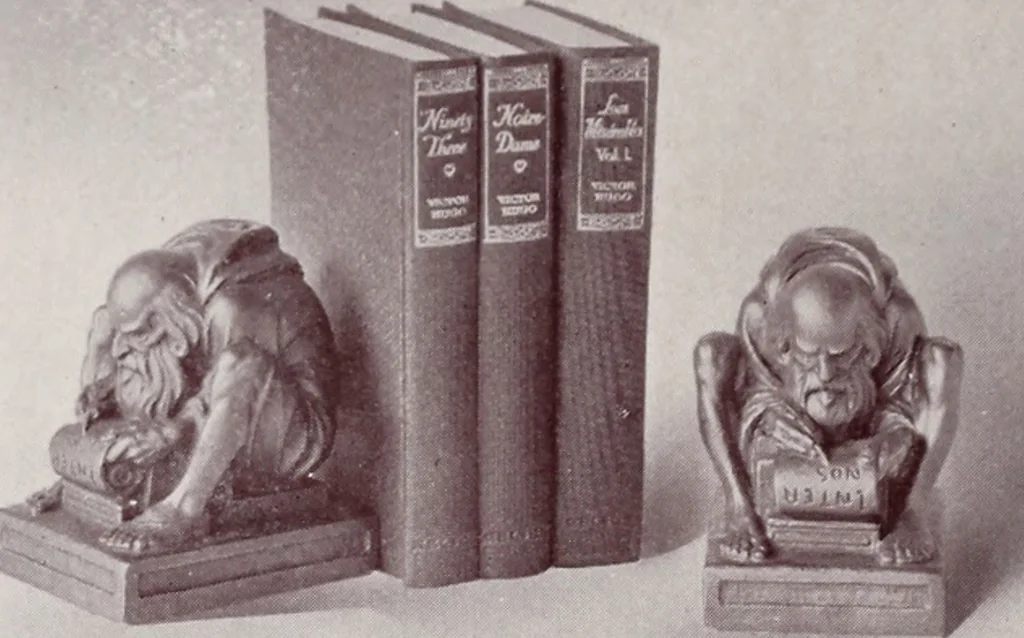 An illustration from Armor bronze : artistic and ideal gifts in book ends, door stops, art objects, table and floor lamps, 1900, leaf 3