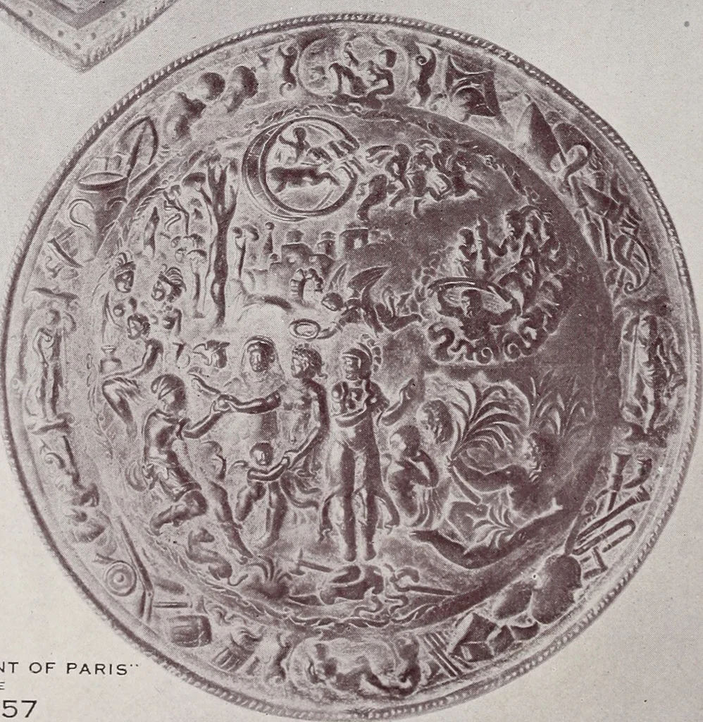 An illustration from Armor bronze : artistic and ideal gifts in book ends, door stops, art objects, table and floor lamps, 1900, leaf 33
