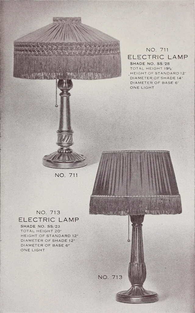 An illustration from Armor bronze : artistic and ideal gifts in book ends, door stops, art objects, table and floor lamps, 1900, leaf 38