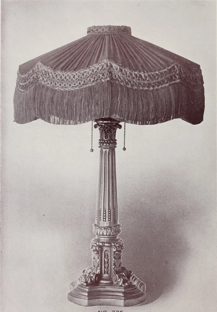 An illustration from Armor bronze : artistic and ideal gifts in book ends, door stops, art objects, table and floor lamps, 1900, leaf 43