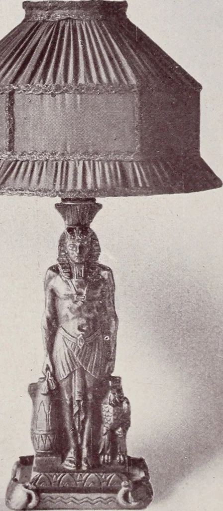 An illustration from Armor bronze : artistic and ideal gifts in book ends, door stops, art objects, table and floor lamps, 1900, leaf 45