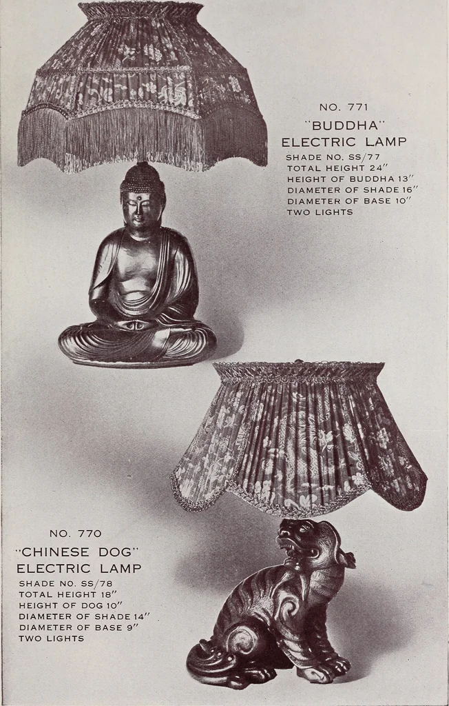 An illustration from Armor bronze : artistic and ideal gifts in book ends, door stops, art objects, table and floor lamps, 1900, leaf 46