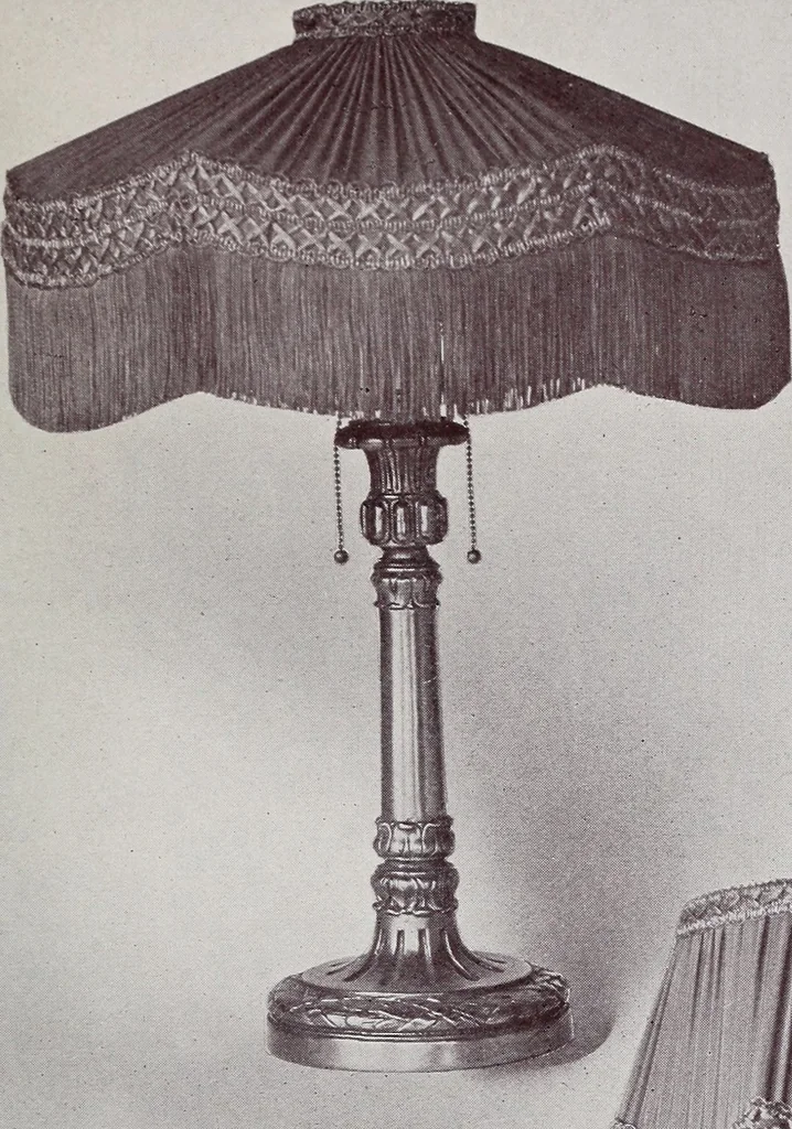 An illustration from Armor bronze : artistic and ideal gifts in book ends, door stops, art objects, table and floor lamps, 1900, leaf 50