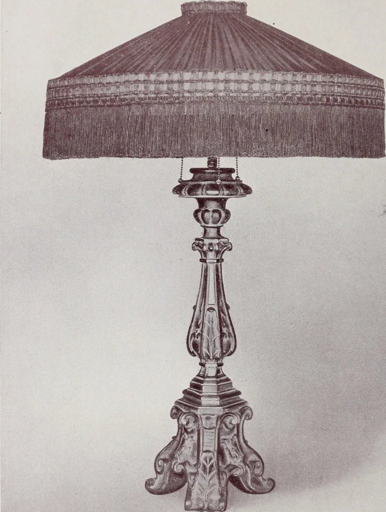An illustration from Armor bronze : artistic and ideal gifts in book ends, door stops, art objects, table and floor lamps, 1900, leaf 51