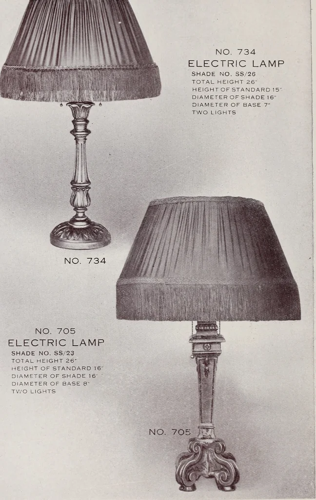 An illustration from Armor bronze : artistic and ideal gifts in book ends, door stops, art objects, table and floor lamps, 1900, leaf 53
