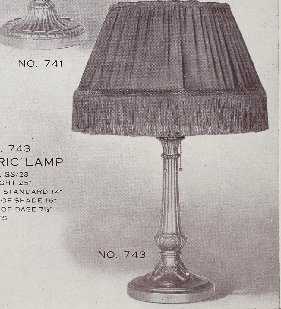 An illustration from Armor bronze : artistic and ideal gifts in book ends, door stops, art objects, table and floor lamps, 1900, leaf 55