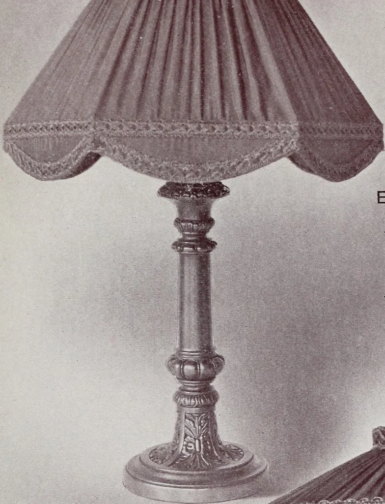 An illustration from Armor bronze : artistic and ideal gifts in book ends, door stops, art objects, table and floor lamps, 1900, leaf 60