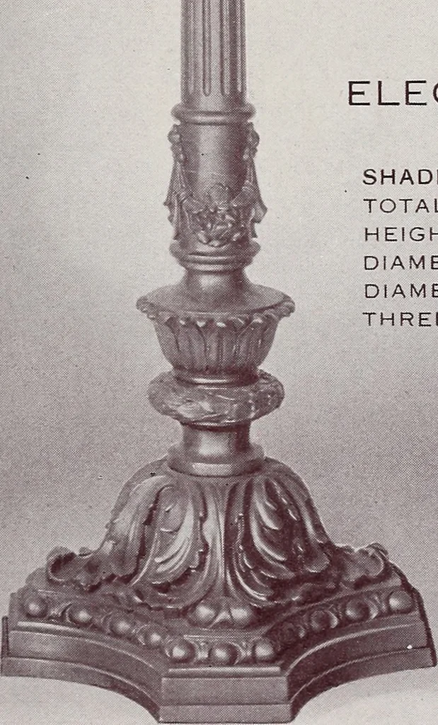 An illustration from Armor bronze : artistic and ideal gifts in book ends, door stops, art objects, table and floor lamps, 1900, leaf 70