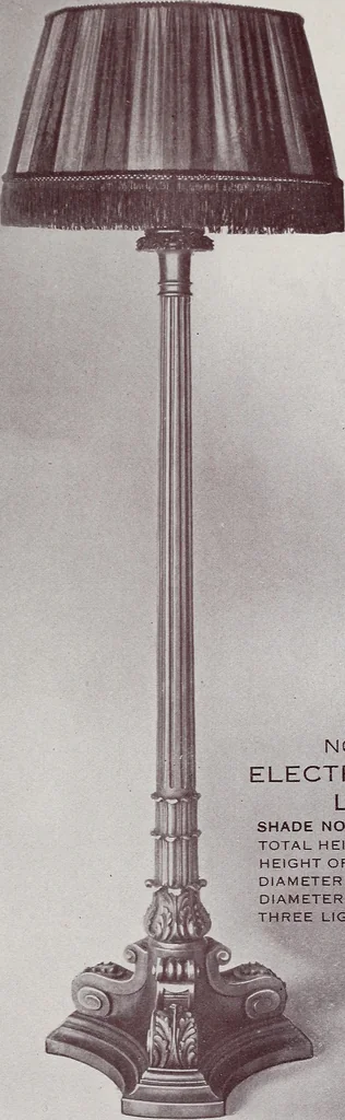 An illustration from Armor bronze : artistic and ideal gifts in book ends, door stops, art objects, table and floor lamps, 1900, leaf 72