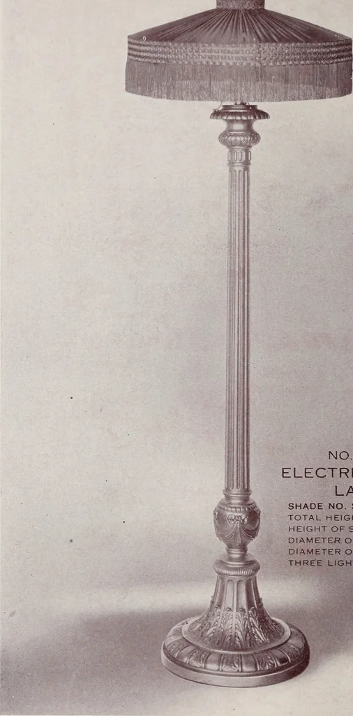 An illustration from Armor bronze : artistic and ideal gifts in book ends, door stops, art objects, table and floor lamps, 1900, leaf 73