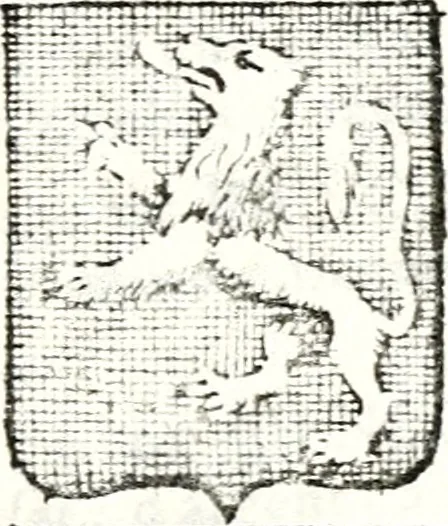 An illustration from Armorial des principales maisons et familles du royaume, particulierement des celles de Paris et de l'Isle de France : contenant les armes des princes, seigneurs, grands officiers de la couronne & de la maison du roi, celles des cours souveraines, &c. avec l'explication de tous les blasons, 1757, leaf 202