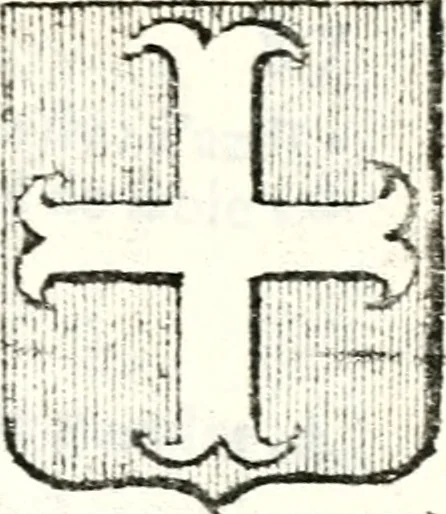 An illustration from Armorial des principales maisons et familles du royaume, particulierement des celles de Paris et de l'Isle de France : contenant les armes des princes, seigneurs, grands officiers de la couronne & de la maison du roi, celles des cours souveraines, &c. avec l'explication de tous les blasons, 1757, leaf 314