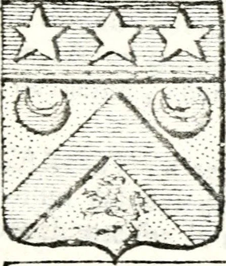 An illustration from Armorial des principales maisons et familles du royaume, particulierement des celles de Paris et de l'Isle de France : contenant les armes des princes, seigneurs, grands officiers de la couronne & de la maison du roi, celles des cours souveraines, &c. avec l'explication de tous les blasons, 1757, leaf 314