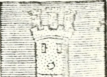 An illustration from Armorial des principales maisons et familles du royaume, particulierement des celles de Paris et de l'Isle de France : contenant les armes des princes, seigneurs, grands officiers de la couronne & de la maison du roi, celles des cours souveraines, &c. avec l'explication de tous les blasons, 1757, leaf 322