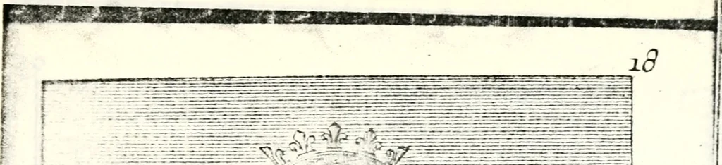 An illustration from Armorial des principales maisons et familles du royaume, particulierement des celles de Paris et de l'Isle de France : contenant les armes des princes, seigneurs, grands officiers de la couronne & de la maison du roi, celles des cours souveraines, &c. avec l'explication de tous les blasons, 1757, leaf 50
