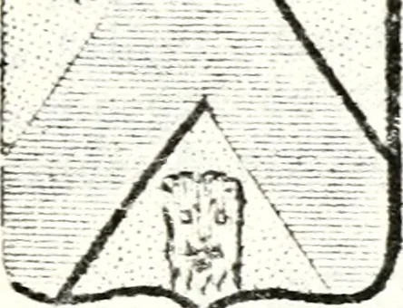 An illustration from Armorial des principales maisons et familles du royaume, particulierement des celles de Paris et de l'Isle de France : contenant les armes des princes, seigneurs, grands officiers de la couronne & de la maison du roi, celles des cours souveraines, &c. avec l'explication de tous les blasons, 1757, leaf 578