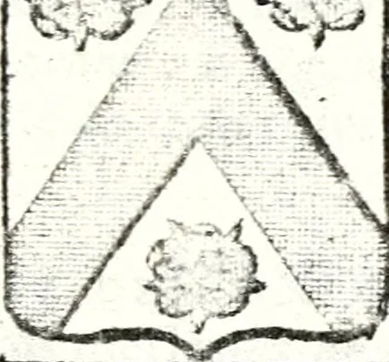 An illustration from Armorial des principales maisons et familles du royaume, particulierement des celles de Paris et de l'Isle de France : contenant les armes des princes, seigneurs, grands officiers de la couronne & de la maison du roi, celles des cours souveraines, &c. avec l'explication de tous les blasons, 1757, leaf 802
