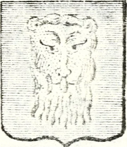 An illustration from Armorial des principales maisons et familles du royaume, particulierement des celles de Paris et de l'Isle de France : contenant les armes des princes, seigneurs, grands officiers de la couronne & de la maison du roi, celles des cours souveraines, &c. avec l'explication de tous les blasons, 1757, leaf 808