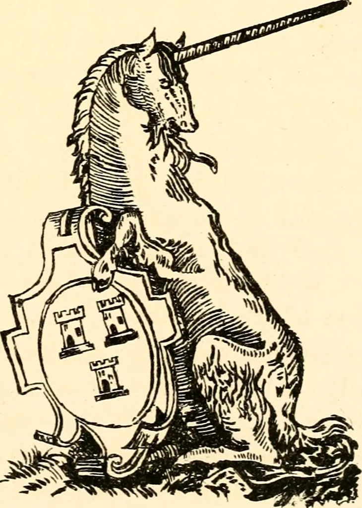 An illustration from The armorial ensigns of the royal burgh of Aberdeen : with some observations on the legend relating to the capture and demolition of the castle, 1888, leaf 152