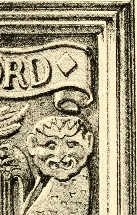 An illustration from The armorial ensigns of the royal burgh of Aberdeen : with some observations on the legend relating to the capture and demolition of the castle, 1888, leaf 92