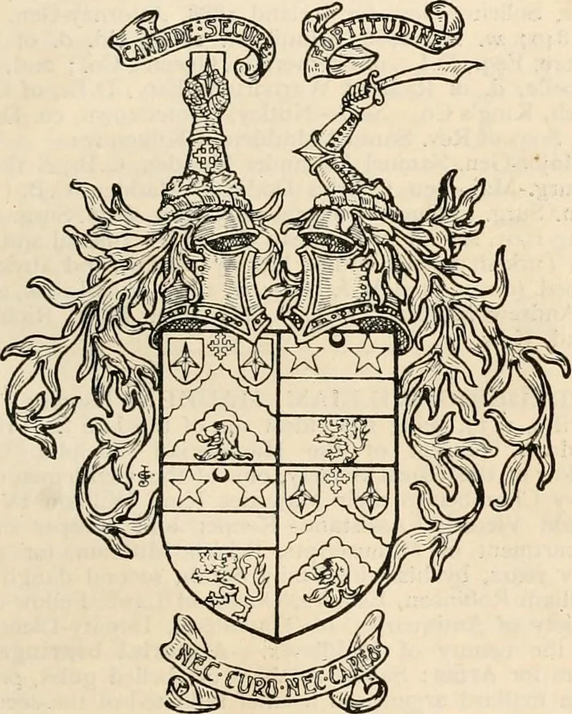 An illustration from Armorial families : a directory of gentlemen of coat-armour, 1905, leaf 1000