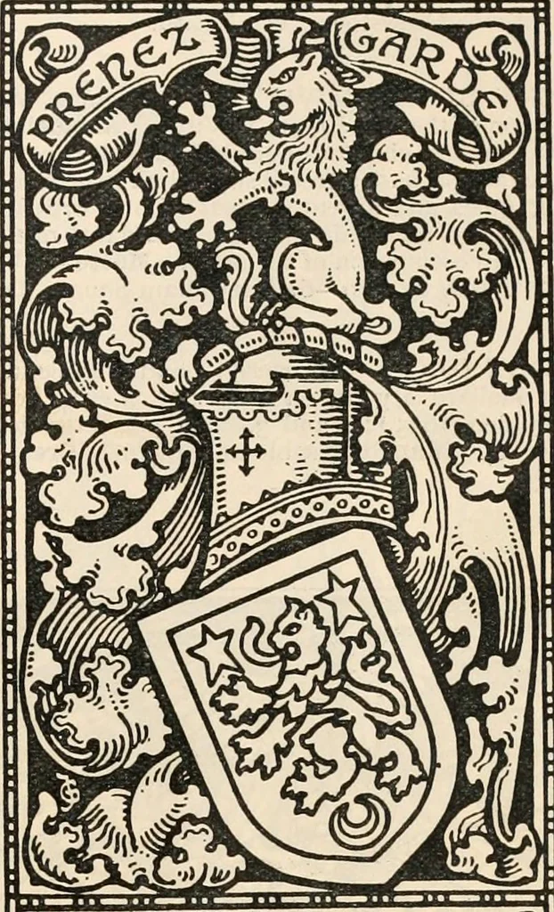 An illustration from Armorial families : a directory of gentlemen of coat-armour, 1905, leaf 1000