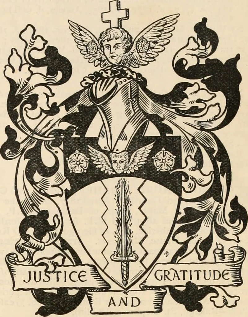 An illustration from Armorial families : a directory of gentlemen of coat-armour, 1905, leaf 1002